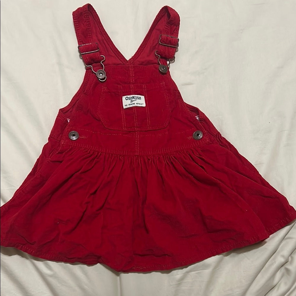 OshKosh B'gosh Cherry Red Kids Overalls